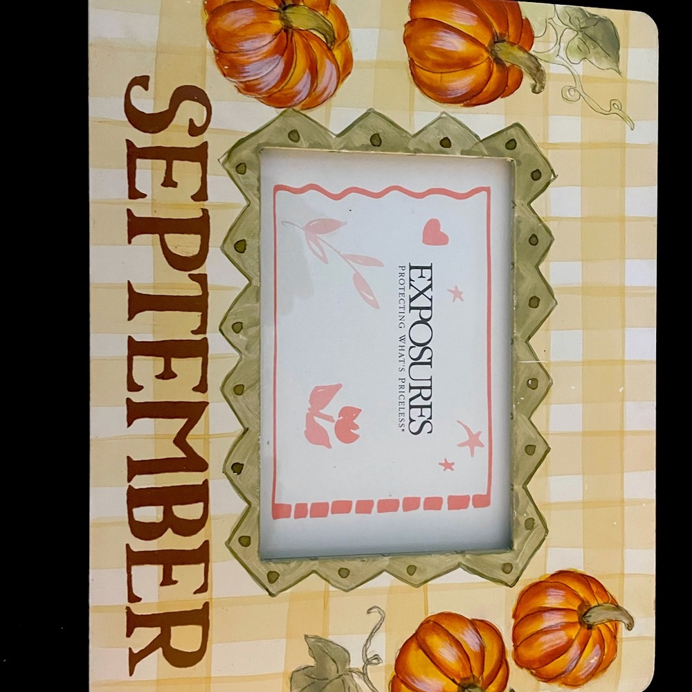 Exposures picture frame September fall decor